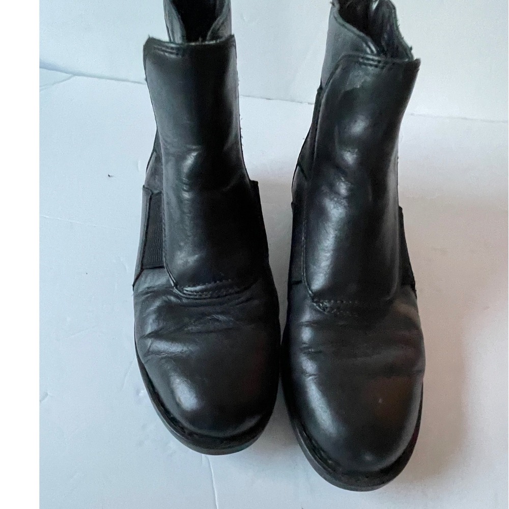 Easy Spirit Womens 7.5 M Boots Backontrak Brown Leather Front Zip Comfort